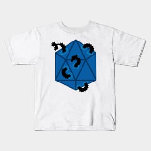 Roleplaying game sea serpent emerges from dice Kids T-Shirt